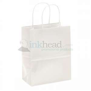 Amanda White Gloss Shopper Bag 