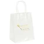 Promotional Paper Bags - Amanda White Gloss Shopper Bag