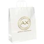 Custom Paper Bags - Anna Marie White Gloss Shopper Bag