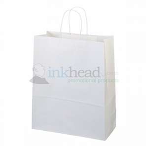 Citation White Kraft Paper Shopper Bag 