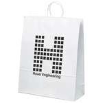 Logo Paper Bags - Stephanie White Kraft Paper Shopper Bag