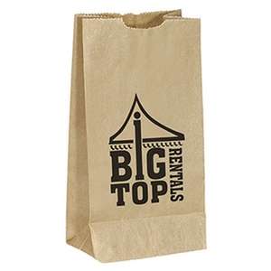Custom Promotional Brown Paper Popcorn Bag