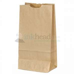 Brown Paper Popcorn Bag 