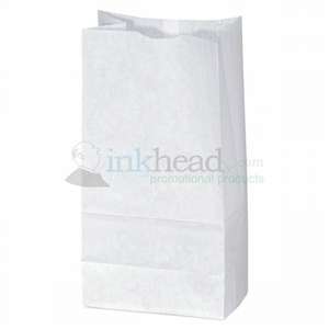 White Paper Popcorn Bag