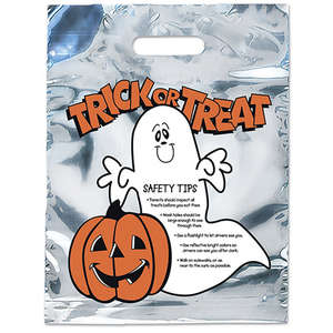 Custom Promotional Silver Ghost Reflective Halloween Bag