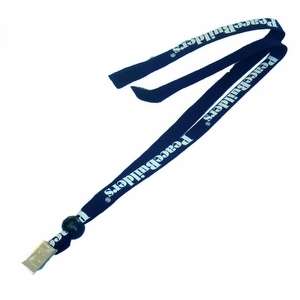 Custom Promotional Break-Away Bulldog Clip Lanyard - 3/4"