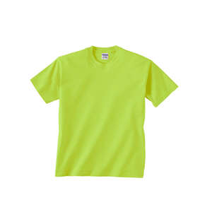 Gildan Youth Ultra Cotton Tee - Dark/Color Green, Safety