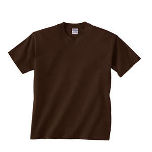 Gildan Youth Ultra Cotton Tee - Dark/Color Chocolate, Dark