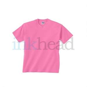 Gildan Youth Ultra Cotton Tee - Dark/Color Purple, Azalea