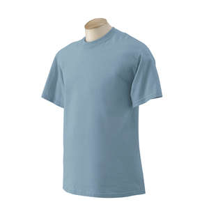 Gildan Ultra Cotton Tee - Dark/Color Gray, Stone Blue