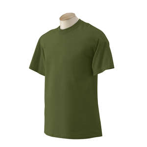 Gildan Ultra Cotton Tee - Dark/Color Green, Military