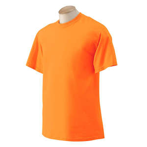Gildan Ultra Cotton Tee - Dark/Color Orange, Safety