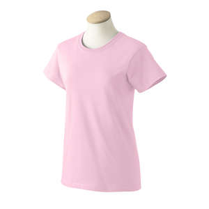 Gildan Women's Ultra Cotton Tee - Dark/Color Rose Blossom