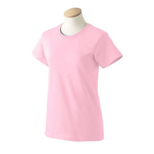 Gildan Women's Ultra Cotton Tee - Dark/Color Pink, Candy