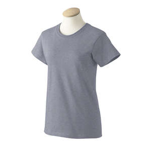 Gildan Womens Ultra Cotton Tee - Light/Heather Gray, Sport