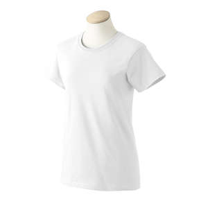 Gildan Womens Ultra Cotton Tee - White/Neutral White