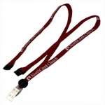 Business Economy Lanyards - Snap Break-Away Bulldog Clip Lanyard - 3/8"
