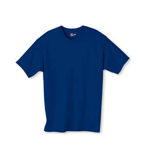 Hanes Authentic Tagless Tee - Dark/Color Blue, Deep Royal