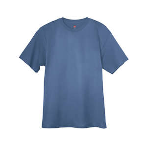 Hanes Authentic Tagless Tee - Dark/Color Blue, Denim