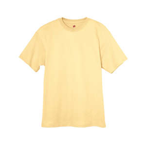 Hanes Authentic Tagless Tee - Dark/Color Yellow, Daffodil