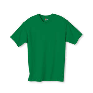Hanes Authentic Tagless Tee - Dark/Color Green, Kelly