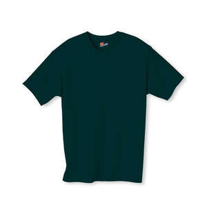 Hanes Authentic Tagless Tee - Dark/Color Green, Deep Forest