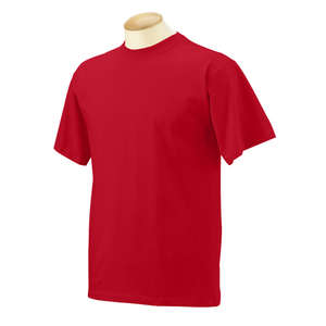 Fruit of the Loom 100% Heavyweight Lofteez Tee - Dark/Color Red, True
