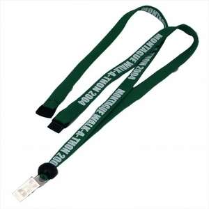 Custom Promotional Snap Break-Away Bulldog Clip Lanyard - 5/8"