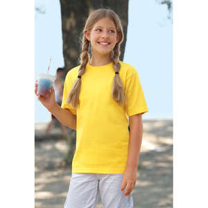 Anvil Youth Basic Cotton Tee - Dark/Color
