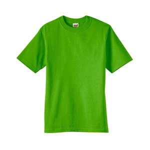 Anvil Youth Basic Cotton Tee - Dark/Color Green, Apple
