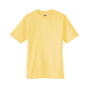 Anvil Youth Basic Cotton Tee - Dark/Color Yellow, Haze