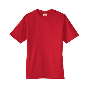 Anvil Youth Basic Cotton Tee - Dark/Color Red