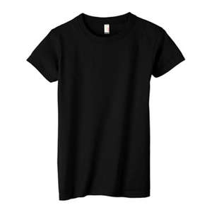 Anvil Womens Basic Cotton Tee - Dark/Color Black