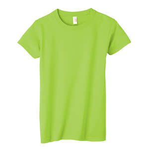 Anvil Womens Basic Cotton Tee - Dark/Color Green, Key Lime