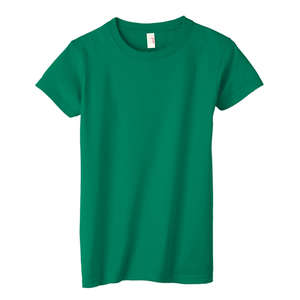 Anvil Womens Basic Cotton Tee - Dark/Color Green, Kelly