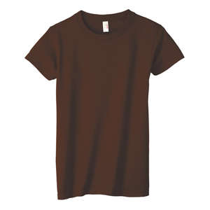 Anvil Womens Basic Cotton Tee - Dark/Color Chocolate