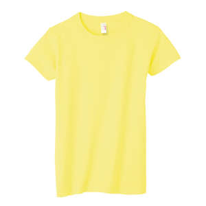 Anvil Womens Basic Cotton Tee - Dark/Color Yellow, Lemon Zest