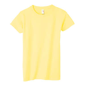 Anvil Womens Basic Cotton Tee - Dark/Color Yellow, Spring