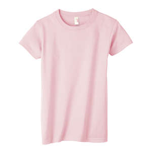 Anvil Womens Basic Cotton Tee - Dark/Color Pink, Frost