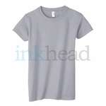 Logo Ladies T-Shirts - Anvil Womens Basic Cotton Tee - Light/Heather