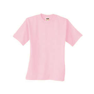 Anvil Basic Cotton Tee - Dark/Color Pink, Frost