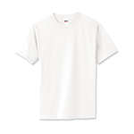 Imprinted T-Shirts - Anvil Basic Cotton Tee - White/Neutral