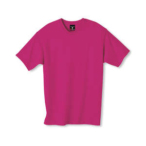 Hanes Beefy-T - Dark/Color Pink, Wow
