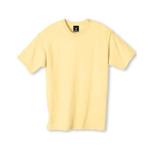 Hanes Beefy-T - Dark/Color Yellow, Daffodil