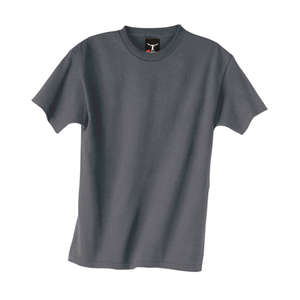 Hanes Youth Beefy-T - Dark/Color Gray, Smoke