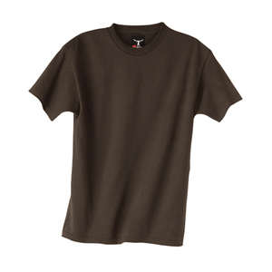 Hanes Youth Beefy-T - Dark/Color Chocolate, Dark
