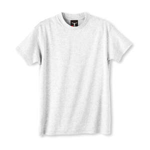 Hanes Youth Beefy-T - Light/Heather Gray, Ash