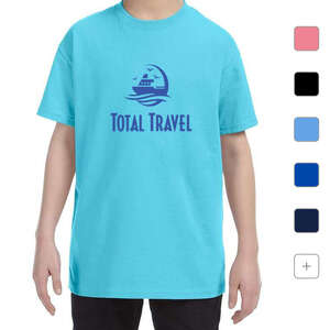 Custom Promotional Gildan Youth Heavyweight Cotton Tee - Dark/Color