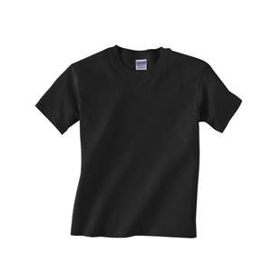 Gildan Youth Heavyweight Cotton Tee - Dark/Color Black