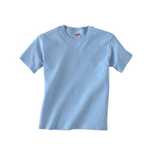 Gildan Youth Heavyweight Cotton Tee - Dark/Color Blue, Light